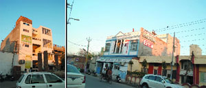 A view of the Rajindra Hospital (left) and the Verma Hospital on the Bhatti Road in Bathinda.