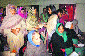 Kalidhar brigade honouring the braveheart veer naris in Sundarbani on Friday.