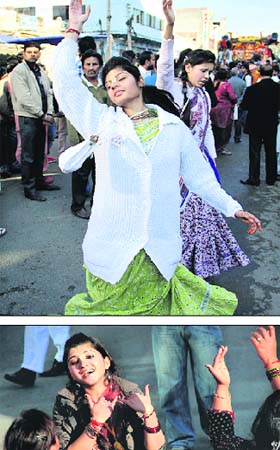 Devotees participate in Bhagwan Jagannath rath yatra taken out in Jalandhar on Saturday