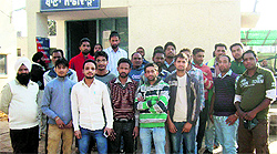 The youths who were duped by the travel agents in Khanna on Saturday