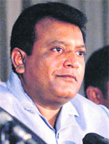      A file photo of Vellupillai Prabhakaran at a press conference