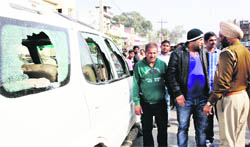  the police inspects the spot;