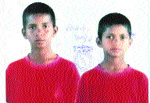 Missing boys Deva Chand and Suraj. 
