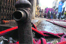 The hydrant system installed outside the hosiery unit was found to be out of order. 