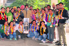 The Punjabi University archery team. 