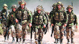 A file photo of NATO troops