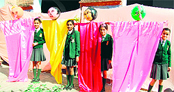 Students of St Thomas School, Shimla, exhibit their skills during a function at the World Peace Convention in Amritsar on Wednesday