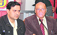 Dr Ankush Puri addresses mediapersons in Jalandhar on Wednesday