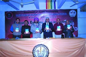 Delegates at the national conference on Futuristic and emerging areas in technology: Issues and challenges organised at PTU Giani Zail Singh Campus