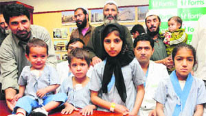 The children after successful treatment of various cardiac ailments at Fortis Hospital in Mohali on Saturday. 