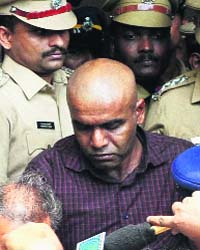 Suryanelli sex abuse case accused Dharamarajan being produced in a special court at Kottayam, Kerala, on Saturday
