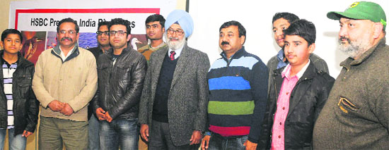 Justice SS Sodhi, former Chief Justice of the Allahabad High Court, with the winners of the 3rd Chandigarh Bird Race held in Chandigarh on Sunday. 