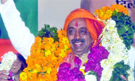 BJP Delhi state president Vijay Goel in New Delhi on Sunday.