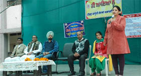 Workers were informed about their rights at the legal literacy camp.