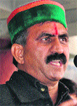 HPCC president Sukhvinder Singh in Hamirpur on Monday.
