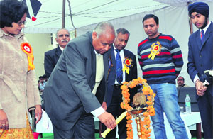 Tarsem Garg, Chancellor, Maharishi Markendeshwar University, Inaugurates the annual sports meet.