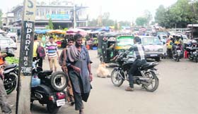 Lack of parking space leads to chaos at the main market in Reasi
