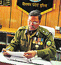 New DGP BK Kamal Kumar takes charge at police headquarters in Shimla on Tuesday