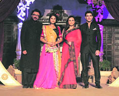 (L-R) Sanjay Leela Bhansali, Jennifer Winget, Rani Mukherjee & Gautam Rode