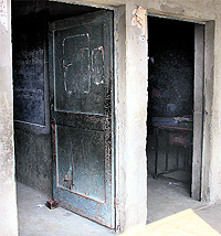 Doors of classrooms lie broken in Government Primary School, Basti Bawa Khel, in Jalandhar