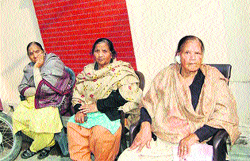 Some victims of chain snatching in Jalandhar. A Tribune photograph