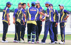 Punjab team in Dharamsala. Tribune photo: Kamaljeet