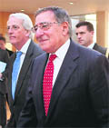 US Secretary of Defence Leon Panetta in Brussels on Friday.