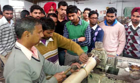 BFCET students visited the JEMC in Ludhiana.