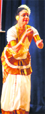 Bharti Shivaji, famous Mohiniyattam dance exponent, performs at the RIMC in Dehradun on Friday. 