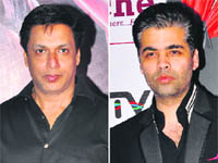 (L-R) Madhur Bhandarkar & Karan Johar