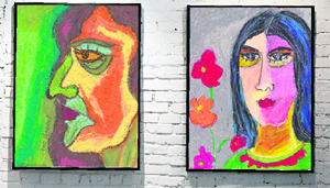 Figures have remained central in the works of Rajeshwary Priyaranjini (below). In fact, the figurative style in her works was frowned upon in the Islamic society