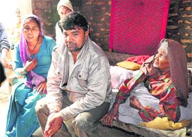 The rape victims family at Sachakhera village (Jind)