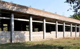The construction of the library at the Government Rajindra College in the city was stalled in 2009