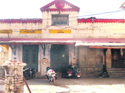 The Northern Railway out agency building on Mall Road in Mussoorie in poor condition.