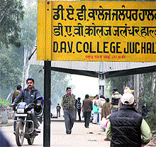 The use of railway platform by motorists for commuting near DAV College halt station has become a routine affair in Jalandhar on Tuesday