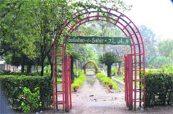 The Gulistan-e-Sahir garden at SCD Government College for Boys in Ludhiana. 