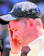 Michael Clarke reacts after losing the first Test