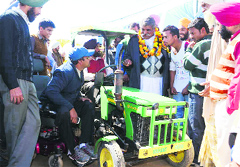 Machines were on display at the agriculture fair held at Guru Kashi University, Talwandi Sabo. The fair drew good response from farmers. A Tribune photograph