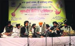 Students perform at Mata Gujri College in Fatehgarh Sahib 