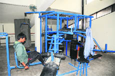 A gym at Sports Complex, Sector 46, in Chandigarh. 