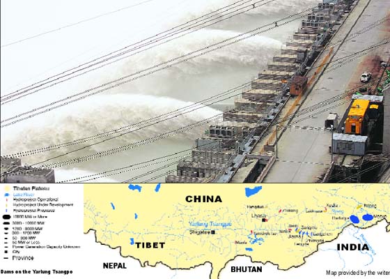 Three Gorges Dam in China. China is the world's biggest consumer of energy and plans to double its installed capacity of 213,000 MW to 430,000 MW in a decade