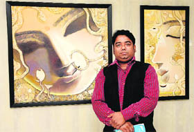 Subrata Ghosh exhibits their works.