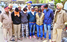 The accused in police custody in Ludhiana.