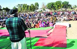 Inmates watch a play minutes before the first clash took place at Central Jail, Patiala.