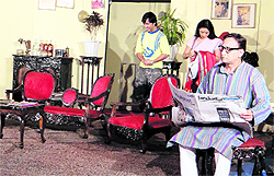 The play Haye Mera Dil being presented at Bathinda Military Station on Sunday