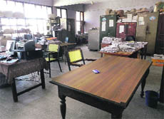 An office inside the District Administrative Complex wears a deserted look in Muktsar on Monday.