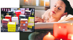 The chemical-free soaps are a healthy way to pamper your body