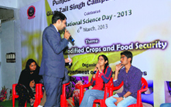 A quiz contest was held at the PTUGZS campus to mark the National Science Day. A tribune photo