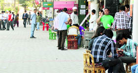 Encroachments resurface after an anti-encroachment drive in Ludhiana on Wednesday.