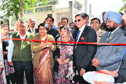 Additional Deputy Commissioner Sumedha Kataria inaugurates the camp at the premises of Shiv Mandir Dharamshala Shahabad Markanda on Saturday. 